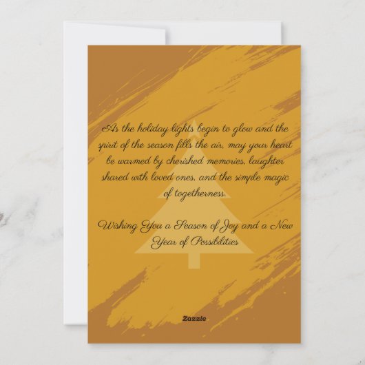 Glowing Snowman Feestdagenkaart (Achterkant)