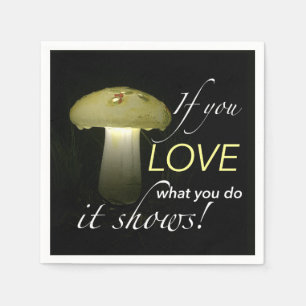 Glowing Solar Mushroom Light Inspirerend Quote Servetten