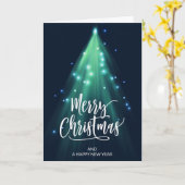 Glowing Sparkle Christmas Tree Kaart (Gele Bloem)