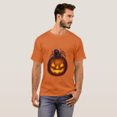 Glowing Spider Pumpkin" T-shirt (Voorkant volledig)