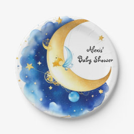 Glowing Stars Baby shower Papieren Bordje