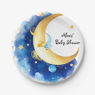 Glowing Stars Baby shower Papieren Bordje