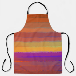 Glowing Sunrise Zoute Waterverf Pop Of Kleur Kunst Schort