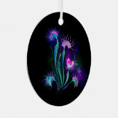 Glowing Venus Flytrap Metalen Ornament (Voorkant Rechts)