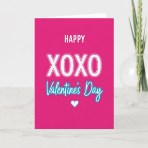 Glowing Xoxo Valentijnkaart Kaart