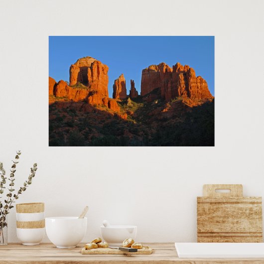 Glows Cathedral Rock 1513 Poster (Keuken)