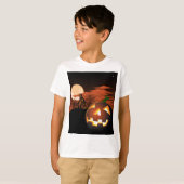 Glows Halloween Pumpkin Spooky T-Shirt (Voorkant volledig)