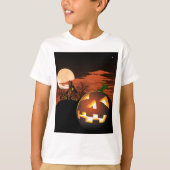 Glows Halloween Pumpkin Spooky T-Shirt (Voorkant)