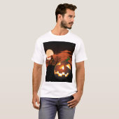 Glows Halloween Pumpkin Spooky T-Shirt (Voorkant volledig)
