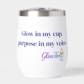 GlowTonic: Glow On The Go Wine Tumbler – 11 oz (Voorkant)