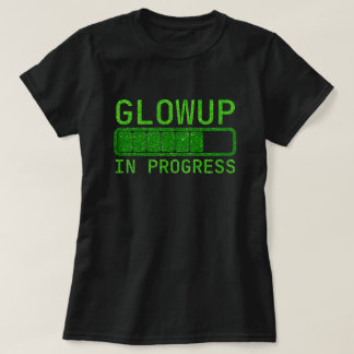 Glowup In Uitvoering Glitter T-shirt