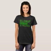 Glowup In Uitvoering Glitter T-shirt (Voorkant volledig)