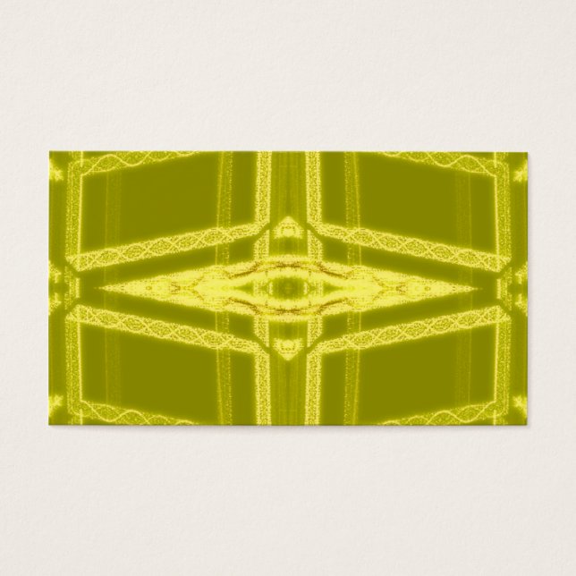 Glowy Eye - Raar Geel Abstract Visitekaartjes (Voorkant)