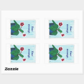 Gloxinia African Violet Flower Custom Stickers (Vel)