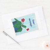 Gloxinia African Violet Flower Custom Stickers (Envelop)