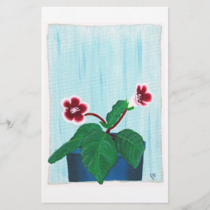 Gloxinia Afrikaans Viooltje Bloem Briefpapier
