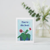 Gloxinia Flower, Jouw boodschap, Visitekaartjes (Staand voorkant)