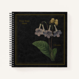 Gloxinia Zwarte Notitieboek