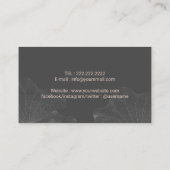 Glozende Lotus Flower, Yoga Instructor Visitekaartje (Achterkant)