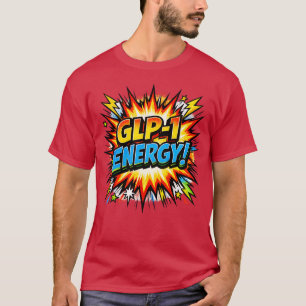 GLP-1 Energie Comic Pop Art T-shirt