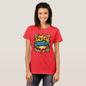 GLP-1 Energie Comic Pop Art T-shirt (Voorkant volledig)