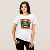 GLP-1 Energie Strip Pop Art Tri-Blend Shirt (Voorkant volledig)