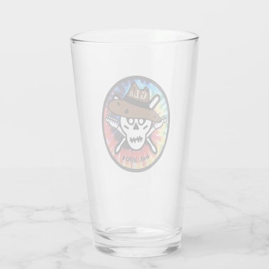 GLR SKully Pint Glass Glas (Achterkant)