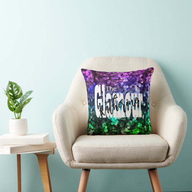 Glttering Sequin Sierkussen (Stoel)