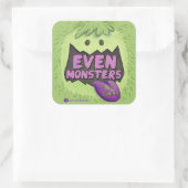 Glubb vierkante Sticker (Tas)