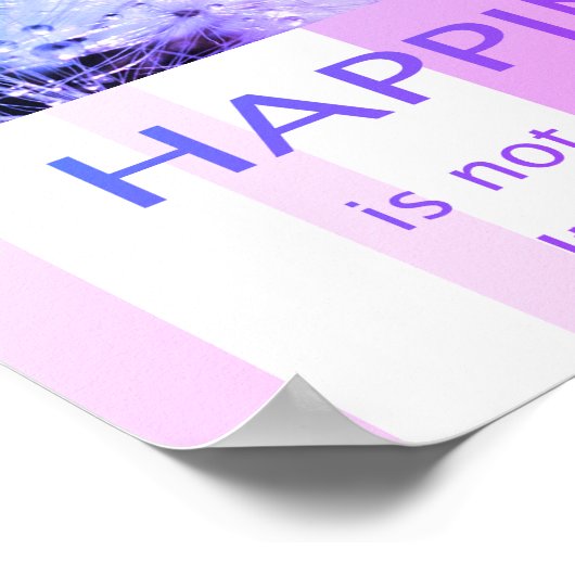 Glück schöne Sprüche Sprichwort Zitate Pusteblume Poster (Hoek)