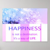 Glück schöne Sprüche Sprichwort Zitate Pusteblume Poster (Voorkant)