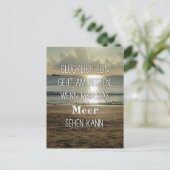 Glücklich sein am Meer Briefkaart (Staand voorkant)