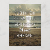 Glücklich sein am Meer Briefkaart (Voorkant)