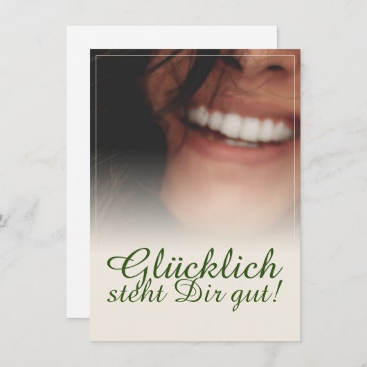 Glücklich steht Dir gut. (Voorkant / Achterkant)