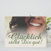 Glücklich steht Dir gut. (Staand voorkant)