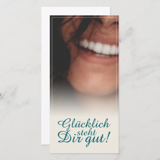 Glücklich steht Dir gut. (Voorkant / Achterkant)