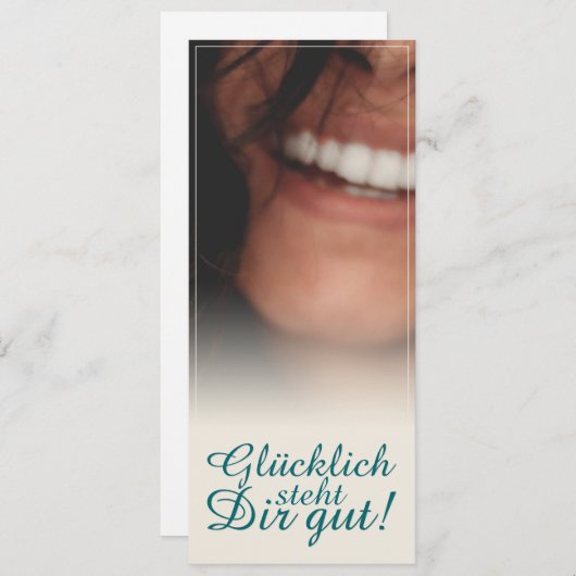 Glücklich steht Dir gut. (Voorkant / Achterkant)