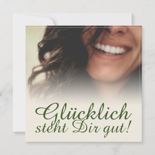 Glücklich steht Dir gut. (Voorkant)