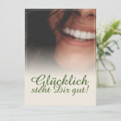 Glücklich steht Dir gut. (Staand voorkant)