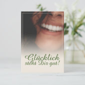 Glücklich steht Dir gut. (Staand voorkant)