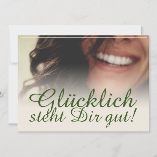 Glücklich steht Dir gut. (Voorkant)