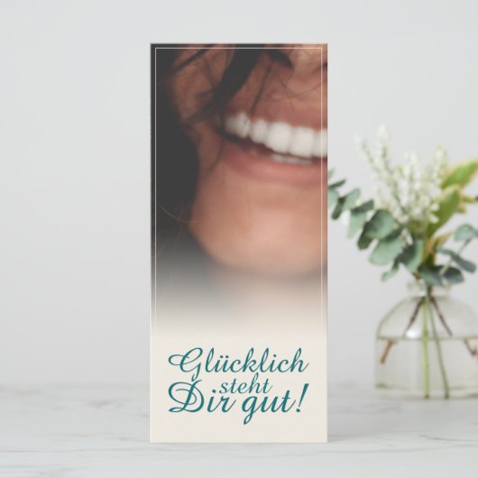 Glücklich steht Dir gut. (Staand voorkant)