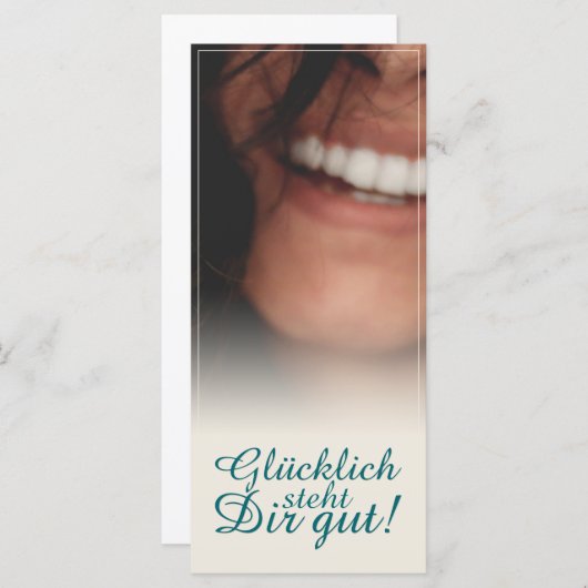 Glücklich steht Dir gut. (Voorkant / Achterkant)