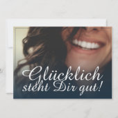 Glücklich steht Dir gut. - Blau (Voorkant)