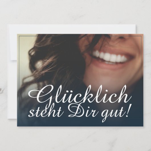 Glücklich steht Dir gut. - Blau (Voorkant)