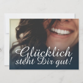 Glücklich steht Dir gut. - Blau