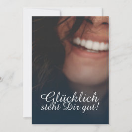 Glücklich steht Dir gut. - Blau