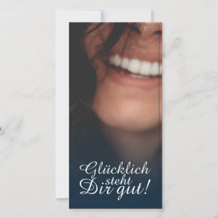 Glücklich steht Dir gut. - Blau