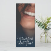 Glücklich steht Dir gut. - Blau (Staand voorkant)