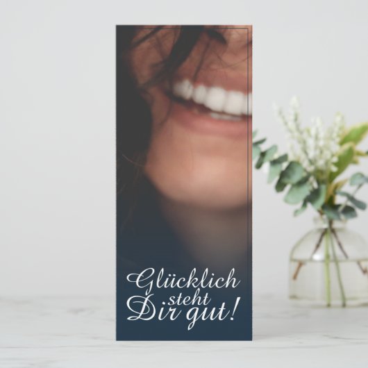 Glücklich steht Dir gut. - Blau (Staand voorkant)